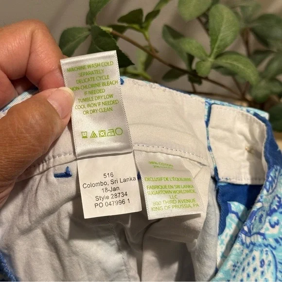 Lilly Pulitzer 00 Elephant Print Jayne Stretch Short Resort Summer Resort Preppy - Picture 6 of 7